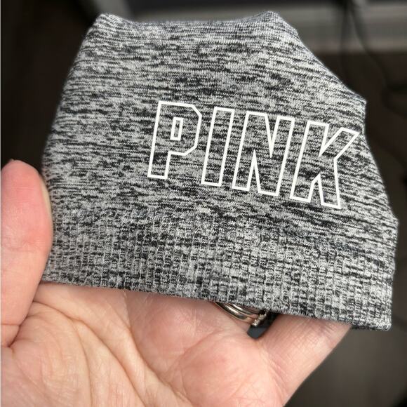 Victoria’s Secret PINK Gray Short Sleeve Cropped Workout Top Size Small - Picture 5 of 5